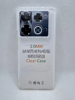 Чехол Clear Case 2мм для Infinix Note 40 Pro Прозрачный