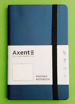 Книга записна Axent Partner Soft (8310-38-A), A5, 125x195 мм, 96 аркушів, крапка, гнучка обкладинка, синя