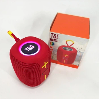 Портативная Bluetooth колонка TG658 8W с подсветкой RGB, колонка для вечеринки. Цвет: красный 5058355