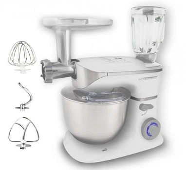 Кухонный комбайн Esperanza EKM025 1000 Вт 5 л 4в1 планетарный миксер мясорубка блендер Белый