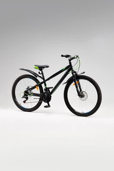 Велосипед SPELLI MASTER 26" Чорно-зелений з сірим