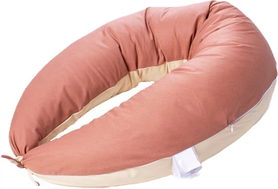 Подушка для вагітних та годування Mirson №10106 Naturale&nbsp;Line&nbsp;Enrica EcoSilk 30х170 см (12-0712&nbsp;+&nbsp;15-1511) (2200007216192)