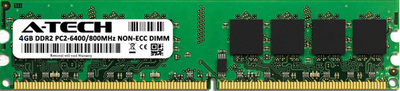 Оперативна пам'ять A-Tech 4GB DDR2-800 (PC2-6400) DIMM (AT4G1D2D800NA0N18V)