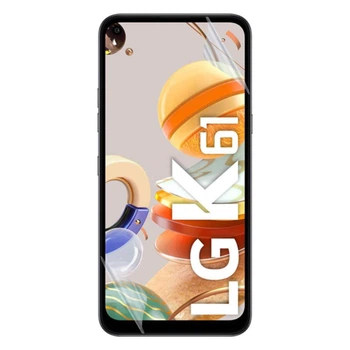 Антишпион приватная плёнка гидрогелевая для смартфона LG K61S противоударная прозрачная