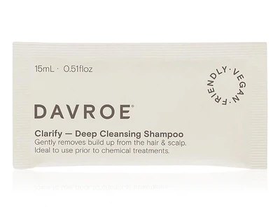 Шампунь для глубокого очищения волос DAVROE Clarify Deep Cleansing Shampoo, 15мл (9326123008459)