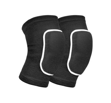 Наколінники для волейболу, танців, гімнастики Dikesi 23x13.5 см 2 шт L-XL чорні