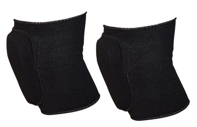 Наколінники для волейболу, танців, гімнастики Dikesi 25.5×13.5 см розмір XL 2 шт чорні