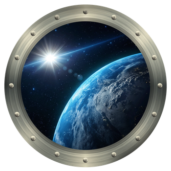 Наклейка интерьерная Космический иллюминатор d20 cм ENTESTORE (art. ILM-8031_SPC)