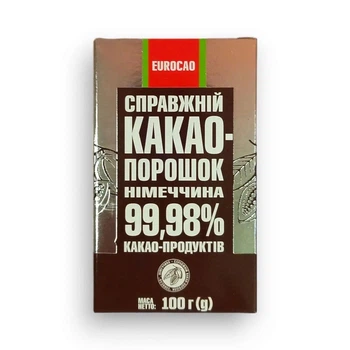 Какао Eurocao порошок 100 г