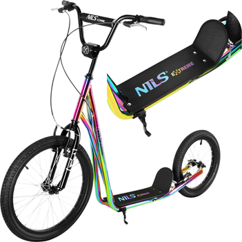 Самокат дитячий Nils Extreme міський WH10212 Веселковий (5907695598193)