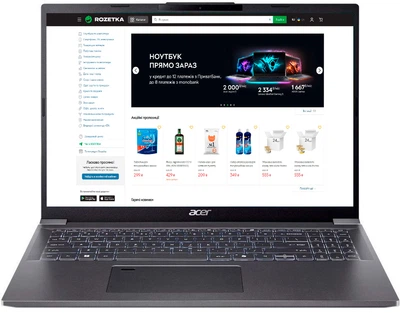 Ноутбук Acer Aspire 16 A16-71M-54ZK (NX.JEKEU.001) Steel Gray