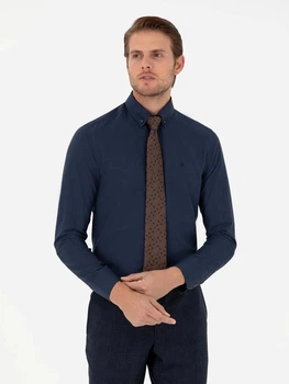 Сорочка бавовняна чоловіча Pierre Cardin G021GL004-000-2083848 M Темно-синя (8683858074083)