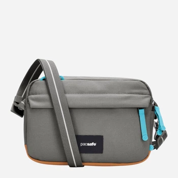 Сумка крос-боді через плече Pacsafe Go crossbody 35105 Сіра (0688334009229)