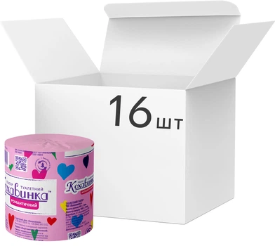 Упаковка туалетного паперу Кохавинка Антисептична 16 рулонів (4820032450095)