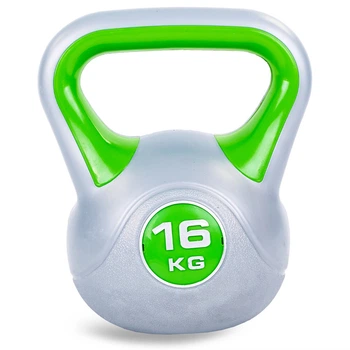 Гиря пластиковая Zelart 5734-16 вес 16кг Grey-Green