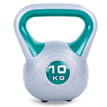 Гиря пластиковая Zelart 5734-10 вес 10кг Grey-Dark Green