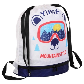 Рюкзак мешок с отделением для обуви Yingfa Mountain Style 2232 объем 28 литров White