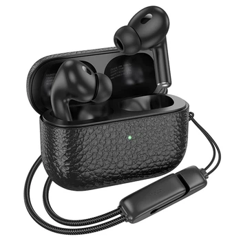 Наушники Bluetooth беспроводные Hoco EQ9 Plus вакуумные с микрофоном и шумоподавлением Black