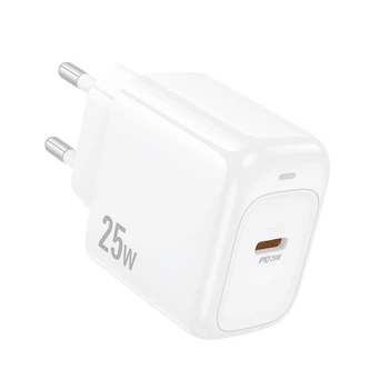 Сетевое зарядное устройство Hoco CS53A PD25W / 3A Type-C с быстрой зарядкой White