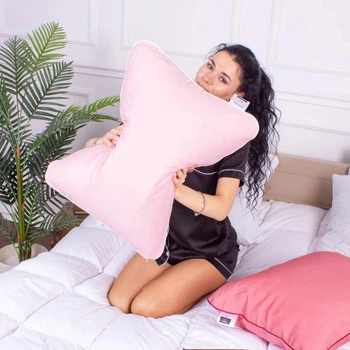 Подушка ортопедическая (стружка Memory) MirSon №4034 Delicate Satin 00199 Laura WoMen 59х43х10 см (2200006422440)