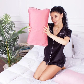 Подушка ортопедическая MirSon Стружка Memory №4204 Delicate satin 0132 Silvia Kiddy 50х29х8 см (2200006424192)