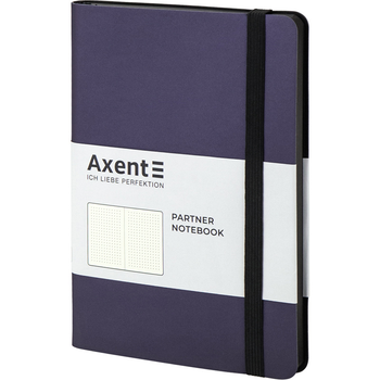 Книга записна Axent Partner Soft А5 96 аркушів, крапка, гнучка обкладинка, синя 8310-38-A 4251458783779