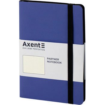 Книга записна Axent Partner Soft А5 96 аркушів, крапка, гнучка обкладинка, темно-синя 8312-02-A 4251458783847