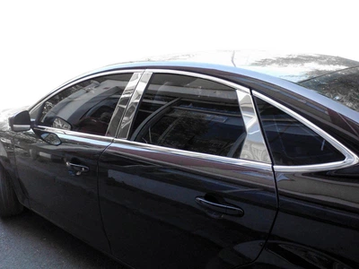 Нержавеющий молдинг для дверных стоек Ford Mondeo 2008-2014