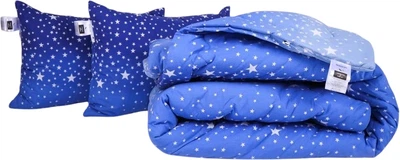 Набір MirSon №1222 Сolor Fun Line Ковдра демісезонна Двоспальна 172х205 см 17-0432 Milky Way Eco-Soft + Дві подушки 50x70 см (2200010868692)