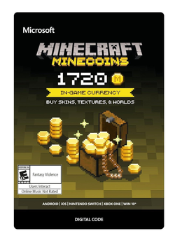 Карта пополнения Minecraft Bedrock Edition 1720 Minecoins (код для Microsoft Store)