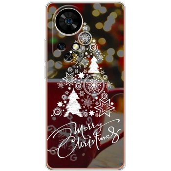 Силиконовый Чехол с Картинкой для Ulefone Note 17 Pro Принт (Новогодний, Елка) (65170-ysm1899)
