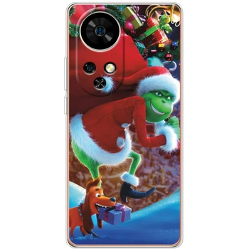 Силиконовый Чехол с Картинкой для Ulefone Note 17 Pro Принт (Новогодний, Гринч) (65170-ysm2268)
