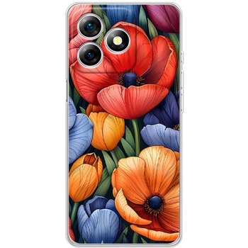 Силиконовый Чехол с Картинкой для Ulefone Note 18 Pro Принт (Цветы) (65171-ysm012)