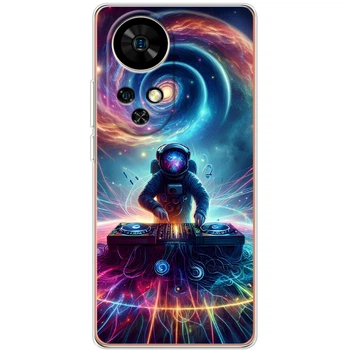 Силиконовый Чехол с Картинкой для Ulefone Note 17 Pro Принт (Космонавт) (65170-ysm014)
