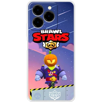 Силиконовый Чехол с Картинкой для Ulefone Note 20 Pro Принт (Бравл Старс Сту, Brawl Stars Stu) (65172-ysm026)