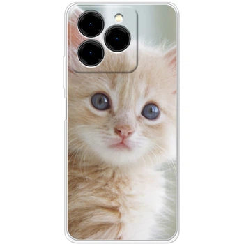 Силиконовый Чехол с Картинкой для Ulefone Note 20 Pro Принт (Котик) (65172-ysm99)