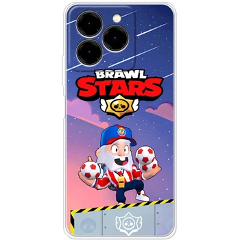 Силиконовый Чехол с Картинкой для Ulefone Note 20 Pro Принт (Бравл Старс Динамайк, Brawl Stars Dynamike) (65172-ysm021)