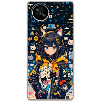 Силиконовый Чехол с Картинкой для Ulefone Note 17 Pro Принт (Аниме, Anime) (65170-ysm003)