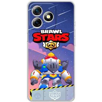 Силиконовый Чехол с Картинкой для Ulefone Note 18 Pro Принт (Бравл Старс Вольт, Brawl Stars Surge) (65171-ysm020)