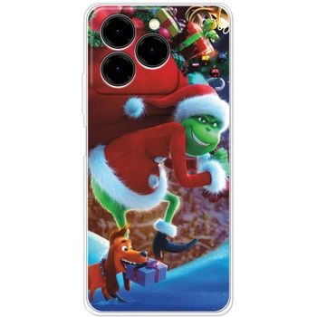 Силиконовый Чехол с Картинкой для Ulefone Note 20 Pro Принт (Новогодний, Гринч) (65172-ysm2268)