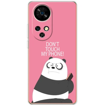 Силиконовый Чехол с Картинкой для Ulefone Note 17 Pro Принт (Панда, Не Трогай Мой Телефон) (65170-ysm2425)