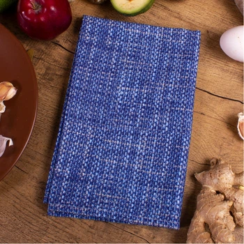 Рушник рогожа-напівпанама Mirson №209 Blue binding 30х50 см (2200006738848)