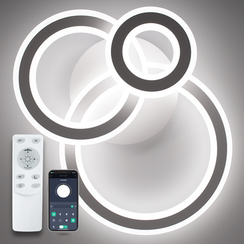 Люстра світлодіодна стельова LUMINARIA TRIPLEX ROUND 108W R710/590 White