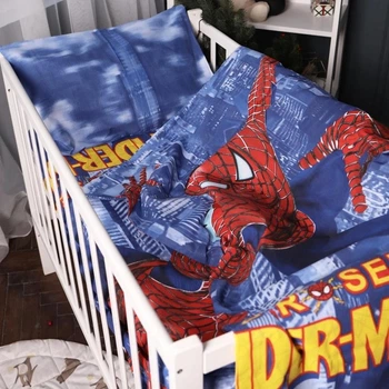 Комплект детского постельного белья Mirson Kids Time 17-0700 Spider-Man 110 x 140 см Бязь (2200010457797)