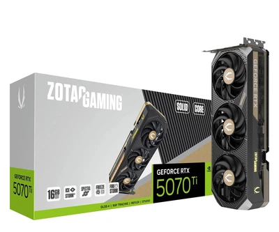 Видеокарта Zotac GeForce RTX 5070 Ti Solid Core 16GB GDDR7 DLSS4 (ZT-B50710D2-10P) EU
