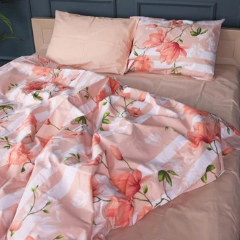 Простирадло MirSon 220x240 см 17-0728 Peach Mist Бязь (2200010772609)