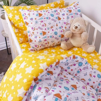 Простынь MirSon Бязь Kids Time 18-0002 Sweet Home 110х160 см (2200006988823)
