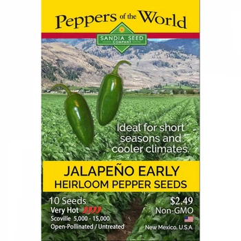 Семена острого перца Jalapeno Early (Ранний Халапеньо) 30000, 2023 г.