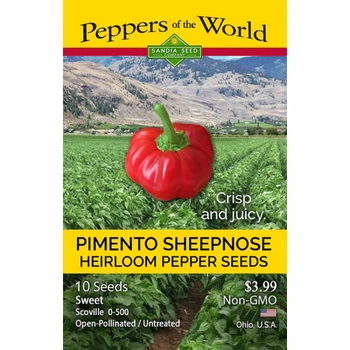 Семена острого перца Pimento Sheepnose (Пименто Овечий нос) 500, 2023 г.