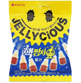 Конфеты желейные со вкусом колы Jellycious Lotte 50г